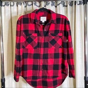 Forever 21 Buffalo Plaid Flannel Shirt, Sz M